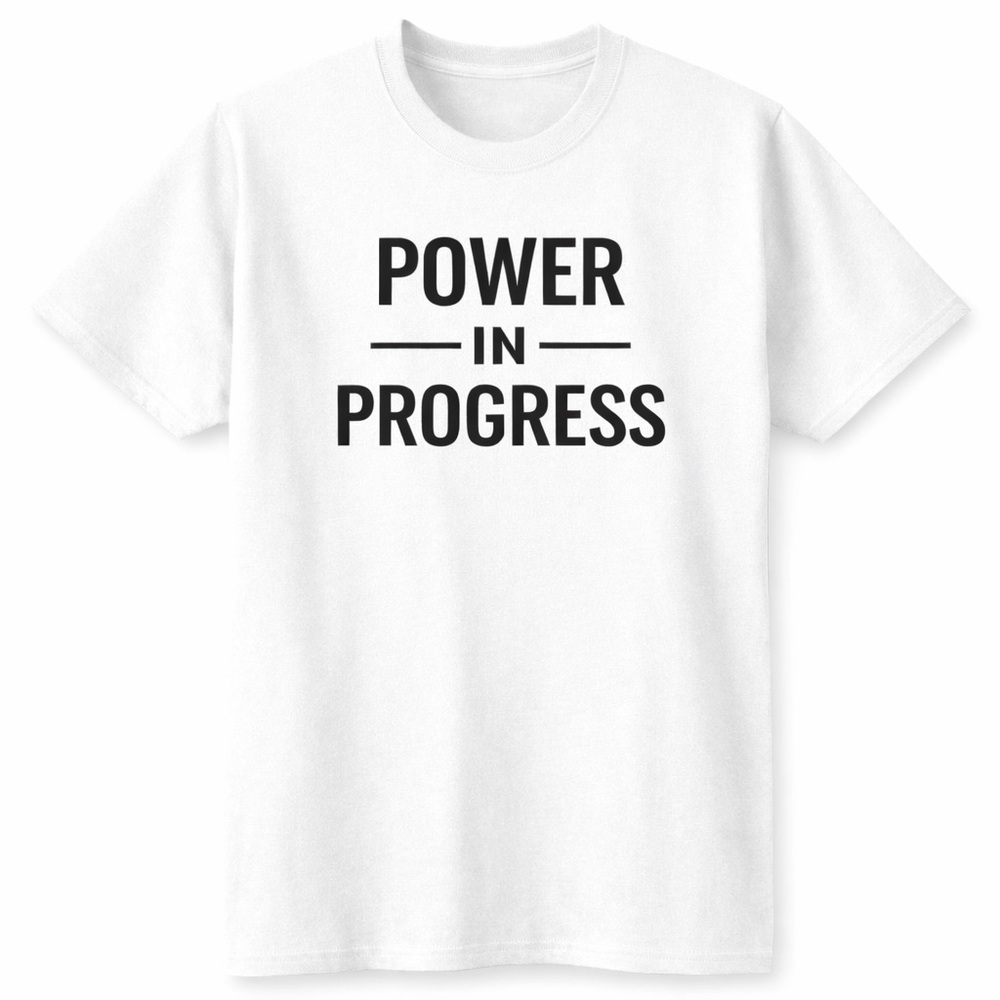 Power In Progress Graphic Tee | Motivational Shirt